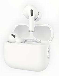 2026 Wireless Bluetooth Headphones with Touch Control Noise Cancelling Charging Case in-Ear Headphones (White, NEW PRO PLUS 1)
