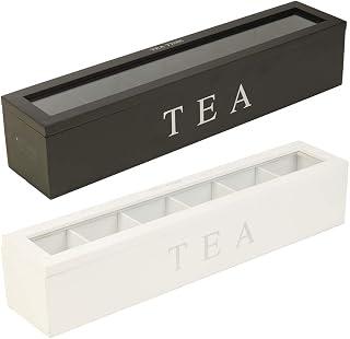 عرض حصري على Tea Storage Box, Tea Bag Organizer High Hardness Dustproof for Coffee (Black) - عروض أمازون السعودية
