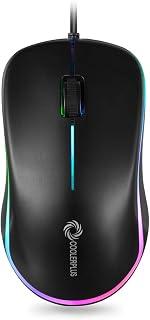 COOLERPLUS FC112 USB Optical Wired Computer Mouse with Easy Click for Office and Home, 1000DPI, Premium and Portable,Compatible with Windows PC, Laptop, Desktop, Notebook (Black) - Amazon Egypt Deals