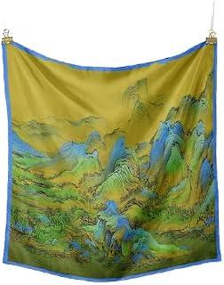 Soft Natural Silk Perfect Scarf, Bright Colors and Delicate Prints, High Quality Material - Imported