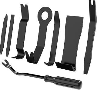 YelaJoy 8PCS Auto Trim Removal Tool Kit，No-Scratch，for Car Audio Dash Panel Window Molding Fastener Remover Tool Kit-Black