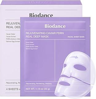 BIODANCE Rejuvenating Caviar PDRN Real Deep Mask, Overnight Hydrogel Face Mask, Skin Firming, Radiance, Enhancing Skin Recovery, Korean Skin Care, Self Care Gifts for Women | 1.19oz(34g) x 4ea - Amazon Egypt Deals