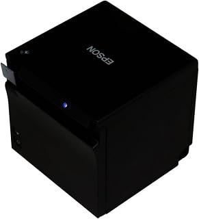 ايبسون طابعة ايصالات حرارية TM-M30II تتطلب دونجل لاسلكي، اسود - اتصال بلوتوث وايثرنت - تقنية طباعة الخط الحراري، سرعة طباعة 250 ملم/ثانية، 203 نقطة لكل انش، قطع تلقائي