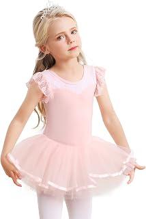 عرض حصري على Girls' Ballet Clothing Ballet Dress Cotton Dance Dress Tutu Ballet Tutu Children's Ballet Jersey with Skirt Ballerina Dress - عروض أمازون السعودية