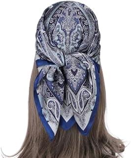 Elegant Silk Hair Scarf Decorative Bow Design