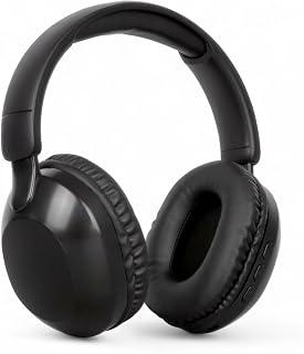 Wireless Headset Bluetooth V5.3 SD-1102 with Mic for Laptop, Mobile Phone, PC, Over Ear Stereo Music Earphone, Deep Bass,Soft-Earpads, Headset For Gaming, with SD Memory Card/FM/AUX/Type-C (Black)