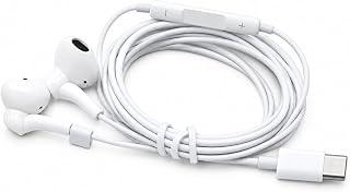 USB C Headphones Type C Earphones Wired Earbuds Built-in Mic & Volume Control Headset Compatible with iPhone 15 Pro Max Plus, iPad Pro, Android Smart Phone Galaxy S23/S22/S21/S20, Note10/20, A53/A54