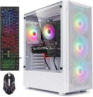 كمبيوتر العاب دايموند من اس تي جي اوبرون/انتل كور I7 3.4GHz حتى 3.9GHz وRAM 16G وSSD 512G وواي فاي وبلوتوث 5.0 وGTX 1660 Ti 6G GDDR6 (6مراوح+كيبورد+ماوس+قاعدة ماوس+ساوند بارا بلوتوث الكل باضاءة RGB)