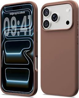 عرض حصري على Zubitech Case for IPhone 17 Pro Soft Liquid Silicone Gel Case Full Body Shockproof Protection Matte Finish Cover Soft Microfiber Lining Cushion Slim Back Case for iPhone 17 Pro (Brown) - عروض أمازون مصر