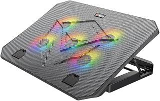 Exclusive Deal on Meetion Laptop Gaming Cooling Pad 9-15.6Inch, Dual USB Ports, RGB LED Illuminated CP3030 Lightweight 5 Fans Quick Cooling Aluminum Alloy Grid with Adjustable Stand - Amazon Egypt Deals