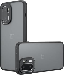 عرض حصري على Compatible with Oneplus 15R/Oneplus ACE 6, Frosted Matte Translucent Case Anti-Yellowing Airbag PC+TPU Military-Grade Protection Cover for Oneplus ACE 6 (Black, For Oneplus 15R/ACE 6) - عروض أمازون السعودية