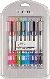 Exclusive Deal on TUL Retractable Gel Pens, Bullet Point, 0.5 mm, Gray Barrel, Assorted Bright Ink Colors, Pack of 8 - Amazon KSA Deals