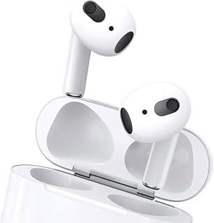 Bluetooth Wireless Earbuds Touch Control Noise Cancelling Headphones with Mic, Wireless Headphones with Charging Case in-Ear Waterproof (White, True Pro 3 Plus)