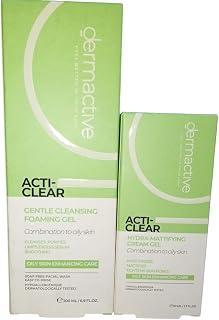 Derm Active Active-Clear Oily Skin Care Kit - Gentle Wash 200ml + Moisturizing Cream &amp; Mattifying 50ml - Clarify Pores &amp; Reduce Shine I by Al Shabrawini Pharmacy - Amazon Egypt Deals