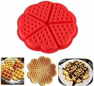عرض حصري على Large Silicone Waffle Mold Heavy Weight - 2 Pack Flexible Easy Release Professional Waffle Maker at Home - عروض أمازون مصر