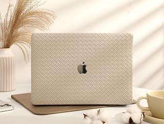 Embossed Floral Laptop Case for MacBook Pro 14 inch (2021–2025, M1/M2/M3/M4) – Slim Hard Shell Protective Cover Compatible with A2442 /A2779 /A2992 /A2918/A3112/A3185/A3401/A3434 – Matte (Off-White)