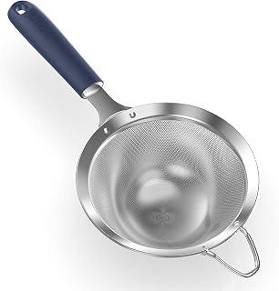 U-Taste Kitchen Fine Mesh Strainer for Sifting Flour (14cm, Midnight Blue)