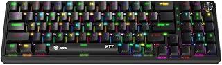 Wired Gaming Keyboard Combo Blue Switch RGB Gaming Keyboard and Gaming Mouse Support Sony 5 and PC Gaming Desktop (ASA K77)