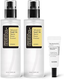 COSRX Snail 96% Mucin Essence 2ea &amp; Retinol 0.1% Cream Mini Sample 1ea - Amazon Egypt Deals