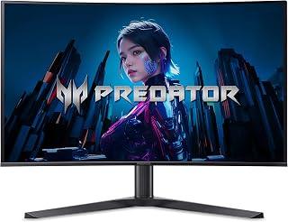 Acer Predator X32 | 31.5" UHD 3840 x 2160 Quantum Dot OLED 1700R Curved Gaming Monitor | AMD FreeSync Premium | 240Hz | 0.03ms | 1000nits @ HDR 3% | DCI-P3 99% | USB Type-C, 2 x DP 1.4 &amp; 2 x HDMI 2.1