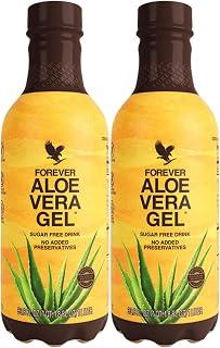 Exclusive Deal on Forever Living - Forever Aloe Vera Gel - 99.7% Pure Inner Leaf Aloe Vera Juice - Preservative-Free - 33.8 fl oz (Pack of 2) - Amazon KSA Deals
