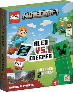 عرض حصري على LEGO® Minecraft™: Alex vs. Creeper (with Alex minifigure, Creeper minibuild, LEGO pieces, 2 books and fold-out play scene) - عروض أمازون السعودية