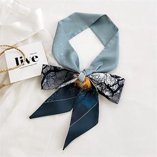 عرض حصري على Women's Silk Hair Scarf Bandanas Lady Hair Ribbon Bag Skinny Scarves Wrist Towel - عروض أمازون السعودية