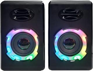RGB Gaming Computer Speakers, Bluetooth 5.0 and AUX Connectivity PC Sound Bar, USB Powered Stereo Audio for Desktop Laptop and Monitor Gaming Setup (Black)