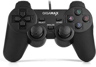 Exclusive Deal on GIGAMAX GP-4040 USB Wired Gamepad Vibration for PC - 1.8m Cable - PS3 Style Controller - Precision Analog Sticks for Gaming - Plug and Play [ Compatible with Windows ONLY ] - Amazon Egypt Deals