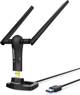 BrosTrend 1200Mbps USB WiFi Dongle Long Range, 2X 5dBi PC WiFi Antennas