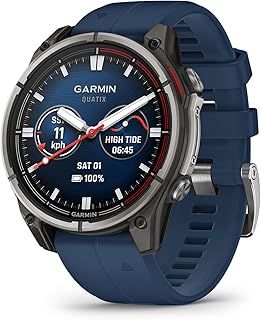 عرض حصري على Garmin® quatix® 8, 47 mm, Marine GPS Smartwatch, Bright AMOLED Display, Chartplotter Controls, Built-in Flashlight, 24/7 Health &amp; Wellness Features - عروض أمازون السعودية