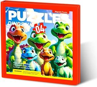 Educational Magnetic Puzzle - Kids Toys 3+ Years Old Kids Puzzle Book for Intelligence and Focus Development Montessori Educational Toys Perfect for Travel Gifts and Distributions (Dinosaurs World)
