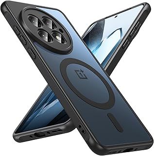 عرض حصري على Magnetic for OnePlus 13 Case [Compatible with MagSafe] Translucent Matte Shockproof Slim Fit Military Grade Drop Proof Protection Anti-Fingerprint Cover Phone Case for OnePlus 13 5G 2025(Black) - عروض أمازون السعودية