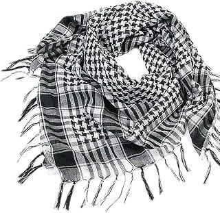 Christmas Scarf, 1PC Unisex Fashion Women Men Arab Shemagh Keffiyeh Palestine Scarf Shawl Wrap BK(Black,Free Size)