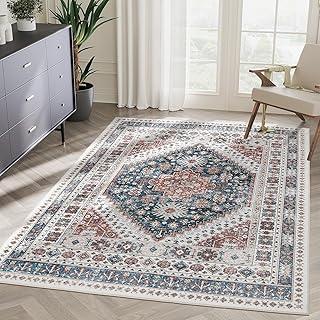 Exclusive Deal on Ultra-Thin Washble Rug, Stain Resistant Anti Slip Backing Rugs for Living Room,Bedroom, Vintage Home Decor Area Rug (1, 200 * 300cm) - Amazon KSA Deals