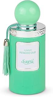 Sapil Yummy Pistachio Oud Eau De Parfum 100ml, Affordable Luxury Perfume, Woody Floral Fragrance with Cardamom, Rum, Pear, Bergamot Top Notes, Bold Blend Perfumes for Women