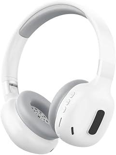 Wireless Bluetooth Over-Ear Headphones, Hi-Fi Stereo Sound, Built-in Microphone, Long Battery Life, Comfortable Soft Ear Cushions, Compatible with Android, iPhone, PC & Tablets