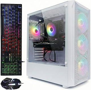 كمبيوتر مكتبي للالعاب من اس تي جي اوبرون، انتل كور i7 3.4G حتى 3.9G، 32G RAM، 1T SSD، راديون RX 5700 8G GDDR6، واي فاي 6، بلوتوث 5.0، مروحة RGB ×4، ويندوز 11 هوم