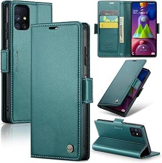 عرض حصري على Phone Case Compatible with Samsung Galaxy M51 Luxury PU Leather Flip Cover Card Slot Holder Cover Compatible with Samsung Galaxy M51 (Green) - عروض أمازون مصر