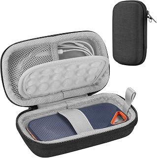 Exclusive Deal on ProCase Case for SanDisk Extreme Pro SSD External Drive SDSSDE80/ SDSSDE81 1TB / 2TB / 4TB / 250GB / 500GB EVA Shockproof Water Resistant Protective Cover with Mesh Pocket for Accessories - Amazon Egypt Deals