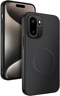 عرض حصري على Magnetic Case Compatible with OnePlus 15R, Carbon Fiber Texture Leather Case Built-in Magnet, Anti-Fall Protective Back Cover for OnePlus ACE 6/ACE6T/15r - عروض أمازون السعودية
