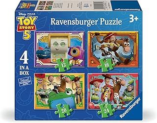 عرض حصري على Ravensburger Toy Story 5 4-in-a-Box - 12/16/20/24 Piece Puzzle for Kids 3+ - عروض أمازون السعودية