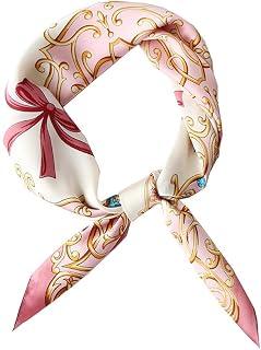 عرض حصري على Square Scarf Hair Tie Print Satin Silk Scarf Head Scarf for Women Small Long Strip Silk Scarf (Color : A, Size : 70 * 70CM) - عروض أمازون السعودية