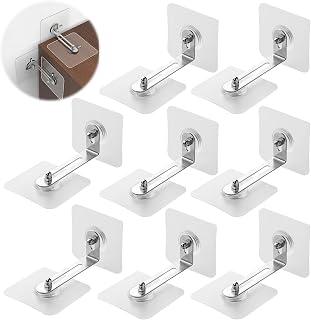 عرض حصري على Set of 8 Furniture Wall Anchors, Metal Brackets Anti-tipping Furniture, No Drilling for Drawers, Cabinets, Bookcases, Drawers, Home Appliances (Transparent) - عروض أمازون مصر