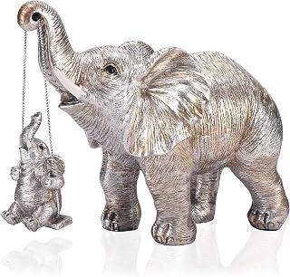 Exclusive Deal on Elephant Statue. Elephant Decor Brings Good Luck, Health, Strength. Elephant Gifts for Women, Mom Gifts. Decorations Applicable Home, Office, Bookshelf TV Stand, Shelf, Living Room (Silver) - Amazon KSA Deals