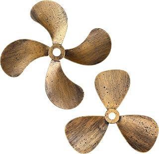 Exclusive Deal on Gisafai 2 Pcs Metal Nautical Ship Propeller Vintage Wall Decor Decorative Nautical Wall Decor Boat Airplane Rustic Propeller Wall Art for Home Interior Decorations - Amazon KSA Deals