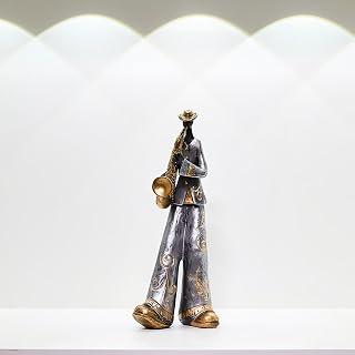 Exclusive Deal on OMELPIS Creative Art Music People Statue Retro Band Saxophone Palyer Sax Ornaments Modern Simple Resin Sculpture Home Office Décor Crafts for Living Room TV Cabinet Shelf Table Desk Foyer Gifts H'28CM - Amazon KSA Deals