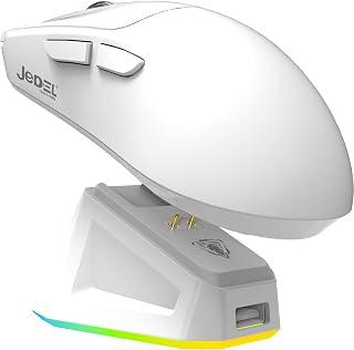 Exclusive Deal on For JeDEL GWH-112 Tri-Mode Wireless Gaming Mouse with Charging Dock (White) - Amazon Egypt Deals