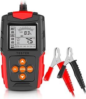 Car Battery Tester - Eacam 12V 24V Automotive Battery Load Tester CCA Digital Auto Battery Analyzer Accurate Battery Diagnostic Tool for Car Truck Motorcycle ATV SUV (8-30V)