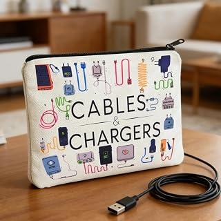 Cables Chargers Storage Organizer Bags for Women Men… | هتوفر السعودية